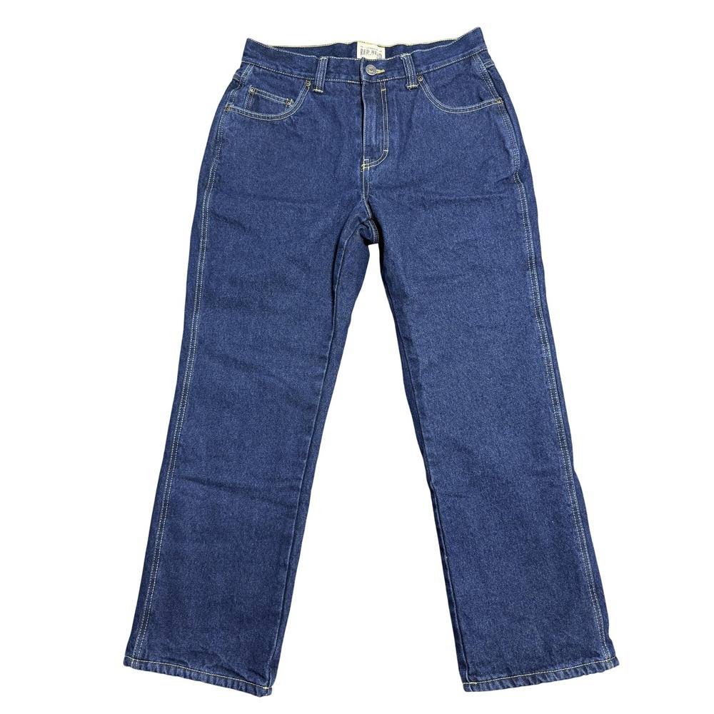 RedHead Jeans Mens 33x29 Blue‎ Denim Straight Leg Fleece Lined Winter Warm